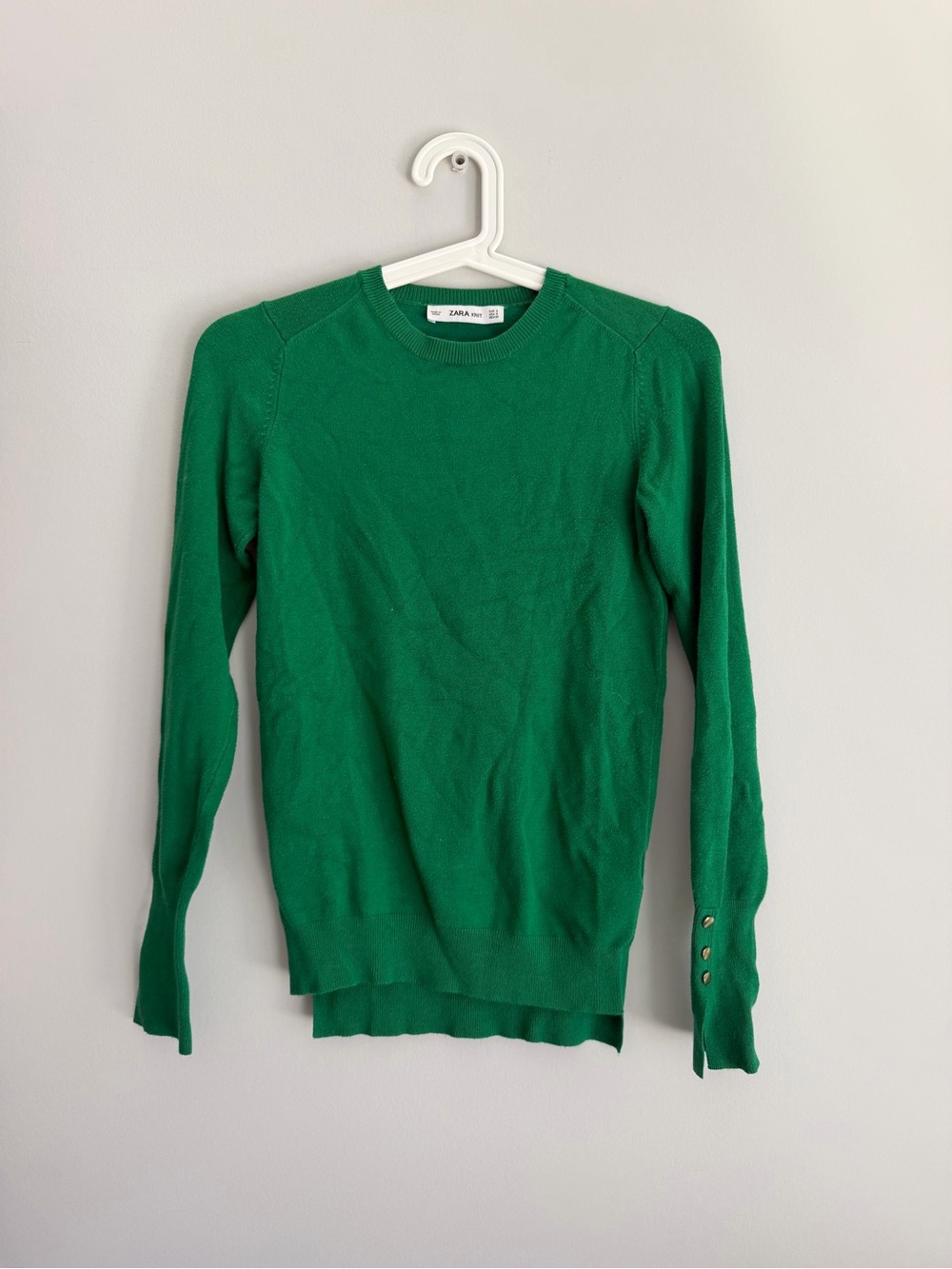 Zara Emerald Green Knit Sweater